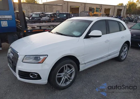 2016 Audi Q5 2.0T Premium z USA, uszkodzony, nr VIN WA1L2AFP3GA012837